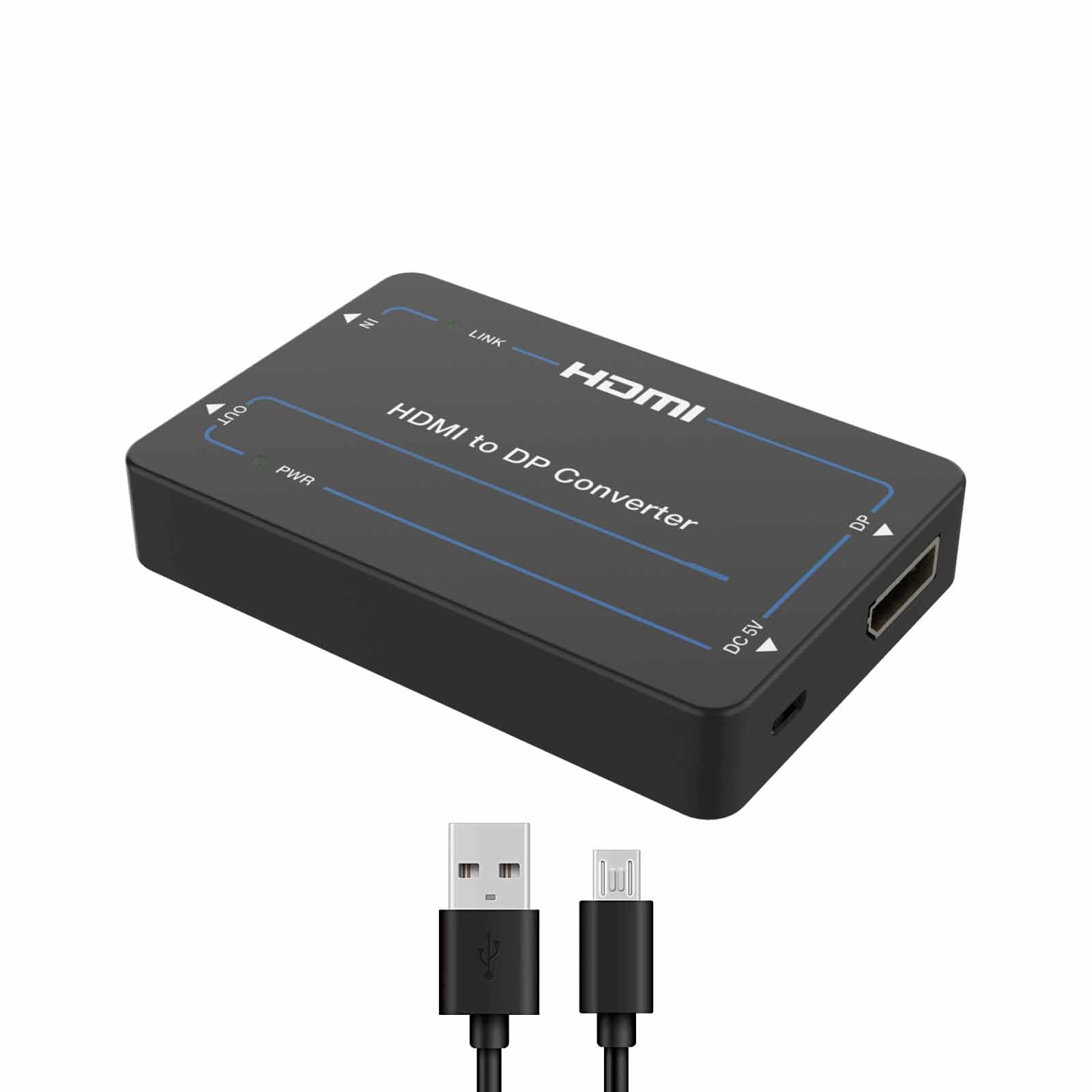 4K HDMI to DP Adapter Converter main