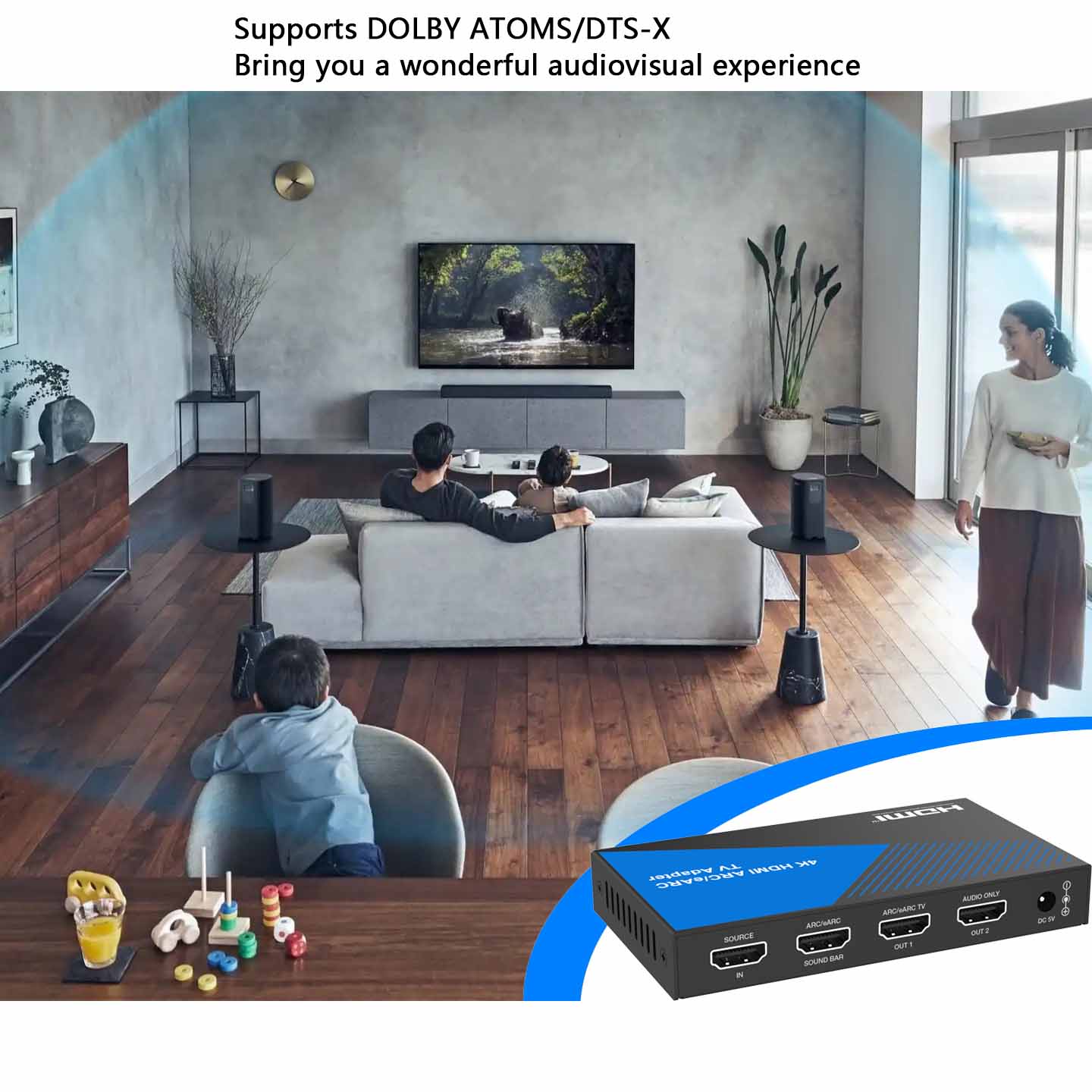 HDMI ARC/eARC Audio Adapter Converter application