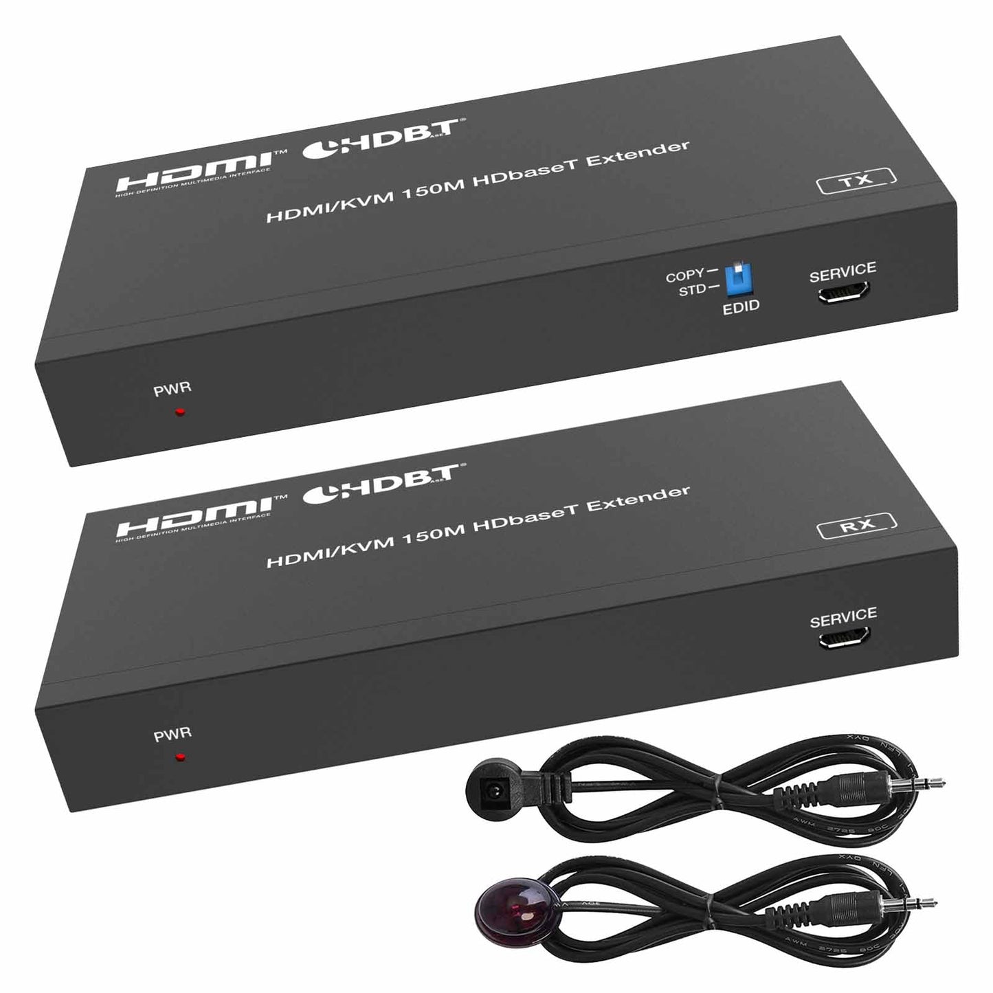 4K HDBaseT HDMI KVM Extender over CAT6 Cable 150m USB IR main 2