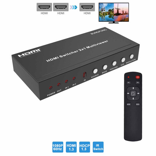 HDMI Multiviewer 2x1 1080P 60Hz main