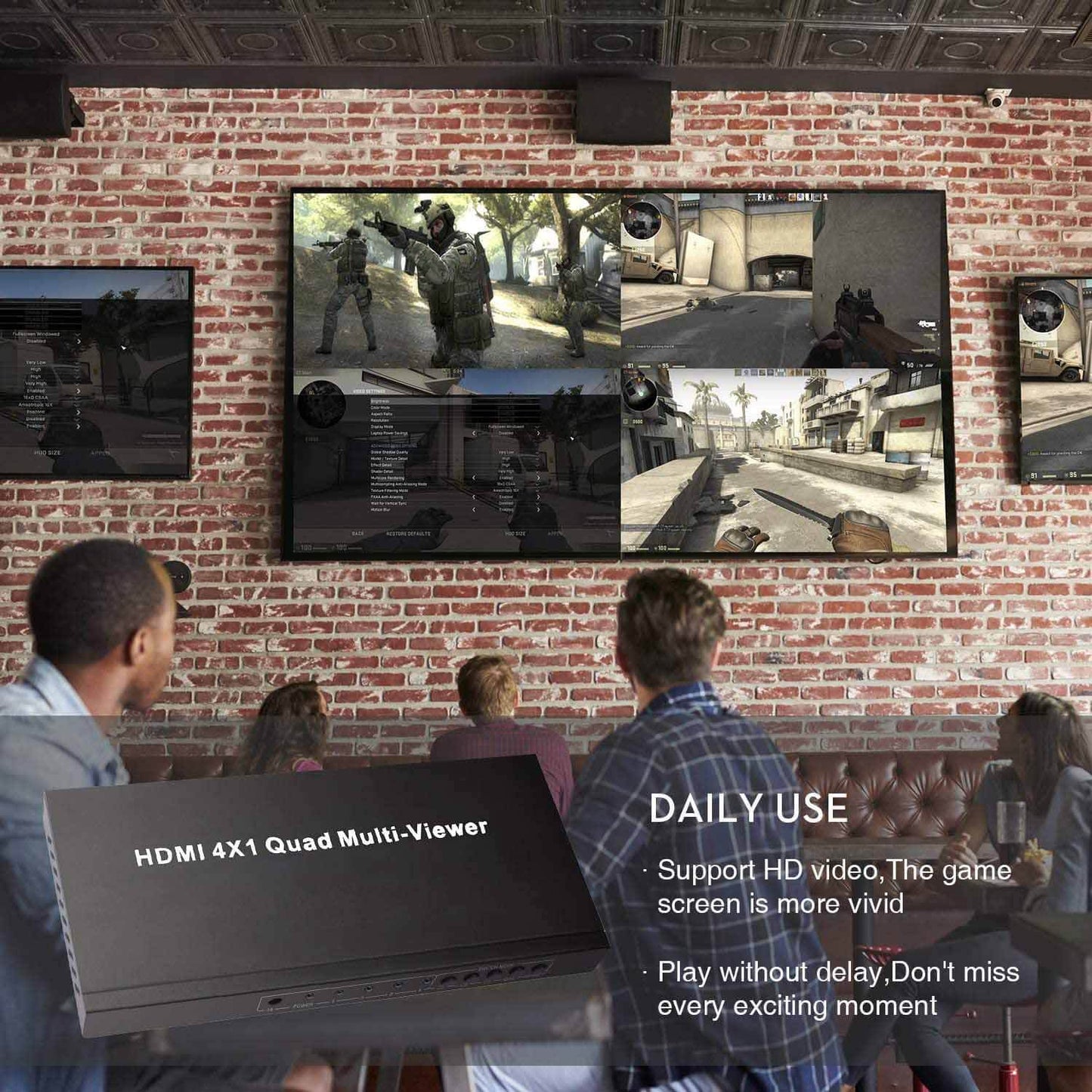 HDMI Multiviewer 4x1 1080P 60Hz application 1