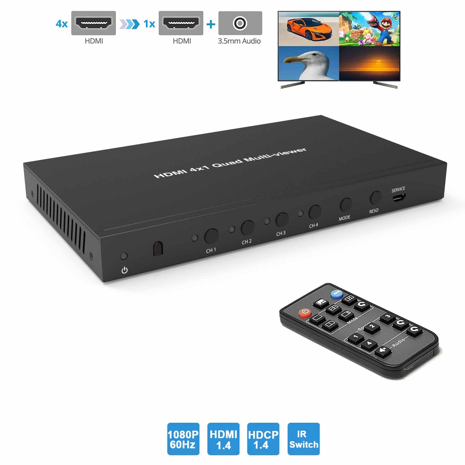 4K HDMI Audio Extractor Digital Analog Audio Output-BUNGPUNG