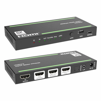 8K HDMI ARC/eARC Audio Adapter Converter Extractor SPDIF L/R Out-BUNGPUNG